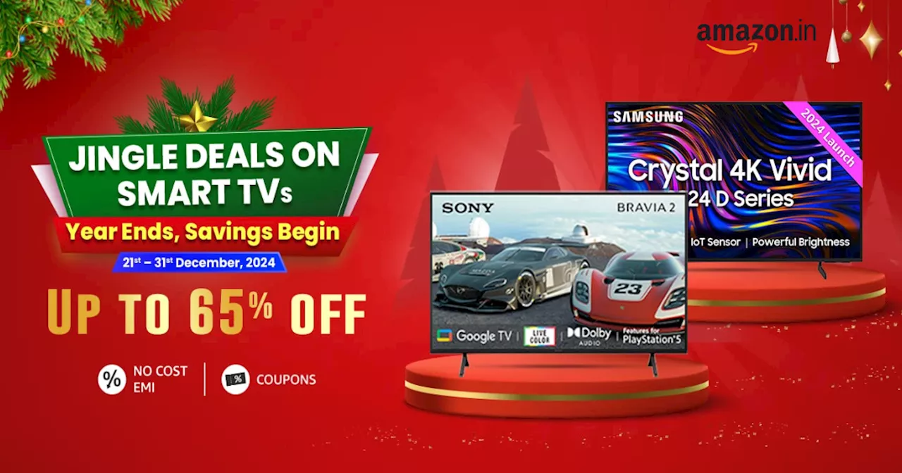 Amazon की Jingle Deals में 59% तक घटे Smart TV के दाम, महंगे से महंगे ब्रैंड ने भी कीमत सस्ती कर टेके घुटने