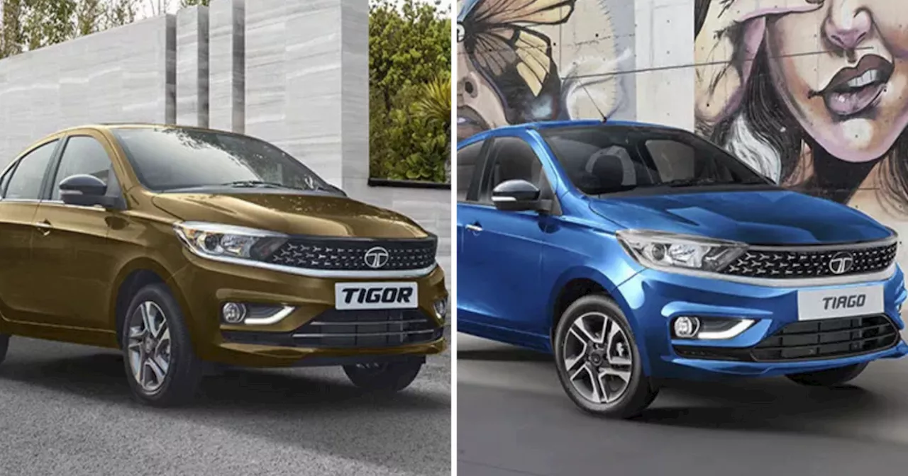 Tata की दो सस्ती कार Tiago और Tigor के फेसलिफ्ट मॉडल भारत मोबिलिटी ग्लोबल एक्सपो 2025 में हो सकते हैं लॉन्च