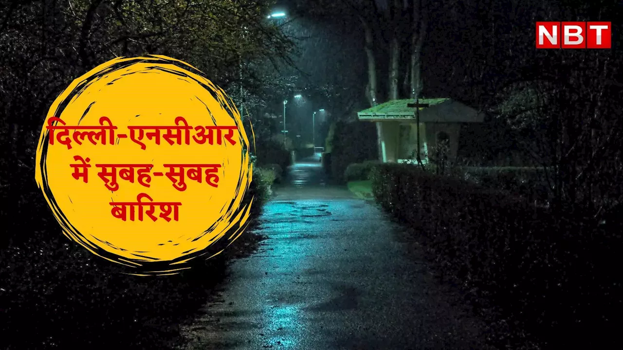 Weather News: तड़के सुबह ठंड के बीच बारिश कर गई खेल, लोगों के जगने से पहले दिल्ली-NCR में बदल गया मौसम