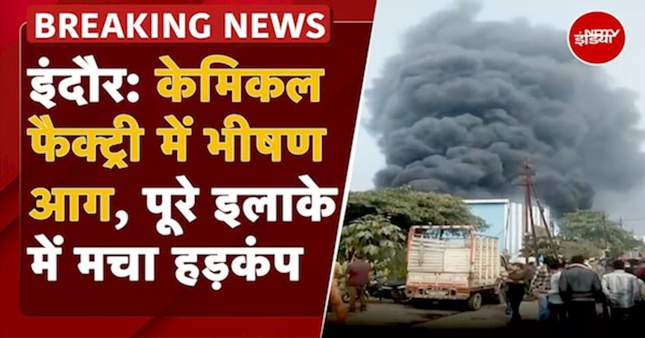 Indore Chemical Factory Fire BREAKING: आग से पूरे इलाके में मचा हड़कंप, पास की फैक्ट्री भी चपेट में