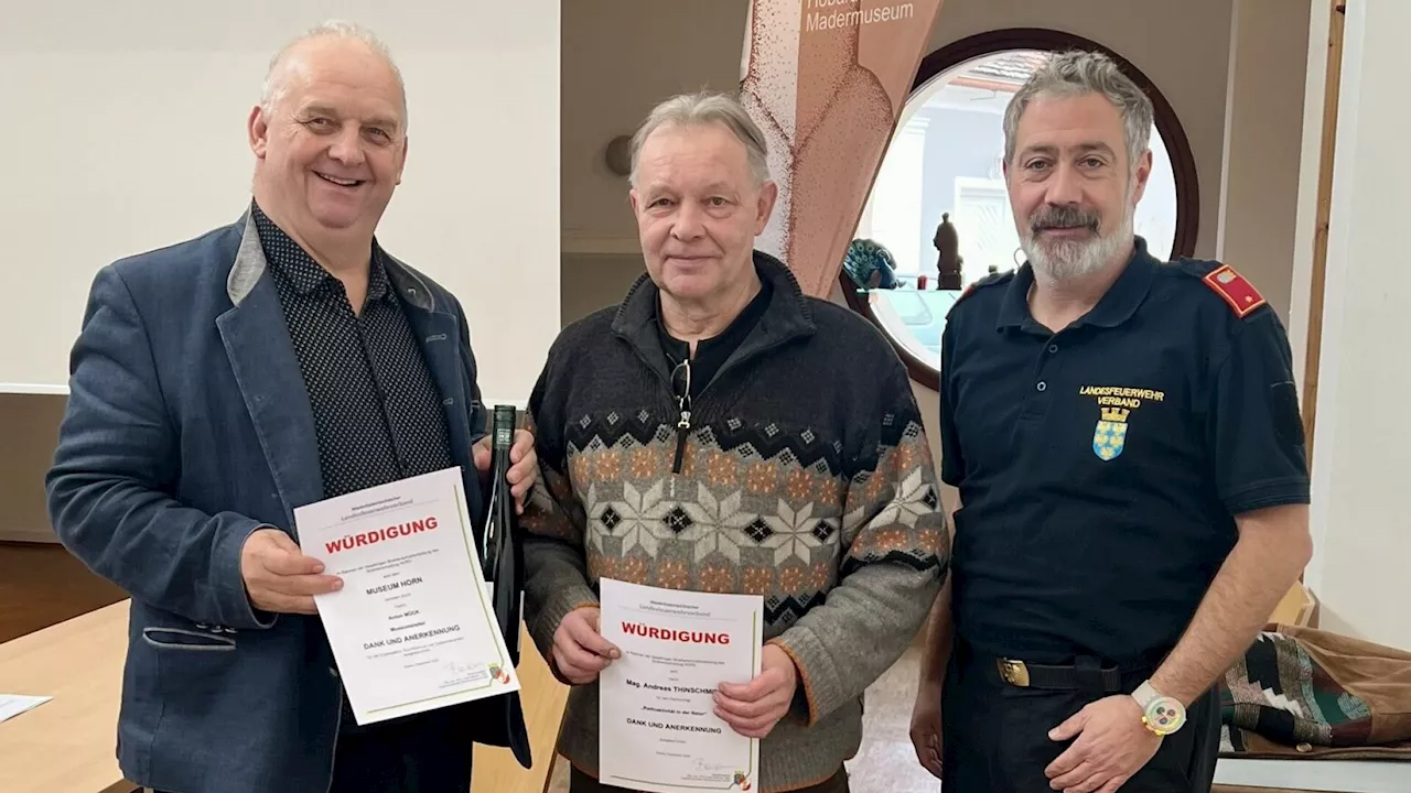 Feuerwehrleute im Museum Horn: Strahlenschutz-Fortbildung mit praktischen Übungen