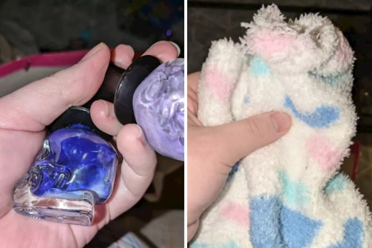 Secret Santa Gift of Used Nail Polish and Socks Leaves Woman Disgusted