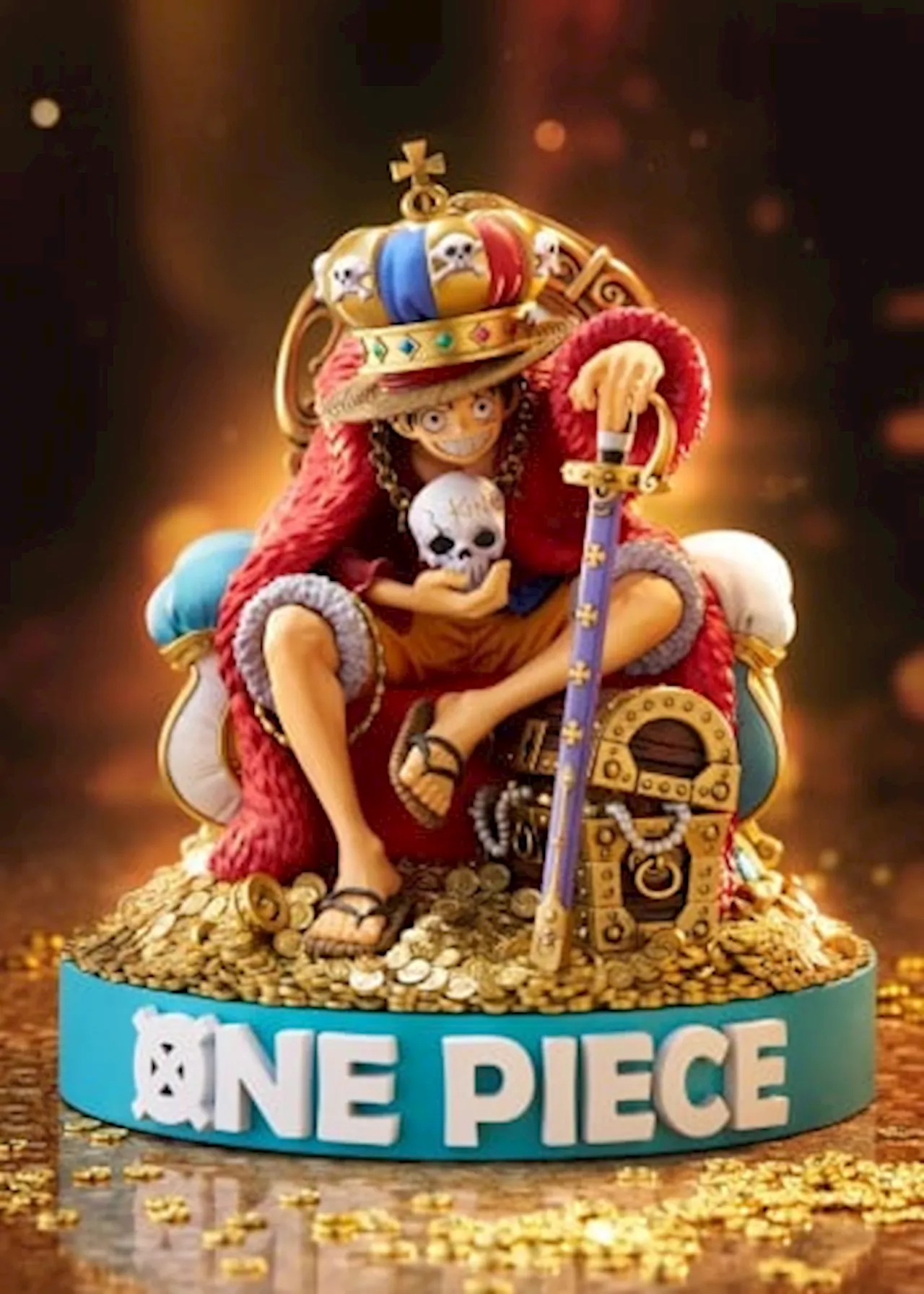 王冠を冠したルフィの豪華なジオラマフィギュアが応募者全員サービスに登場 『ONE PIECE BASE』にて受付開始