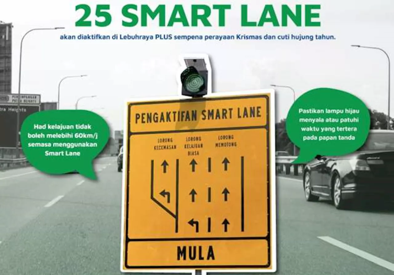 PLUS Malaysia activates Smartlane in 25 locations; Dec 20 – Jan 2, 2025 for Christmas, year-end season