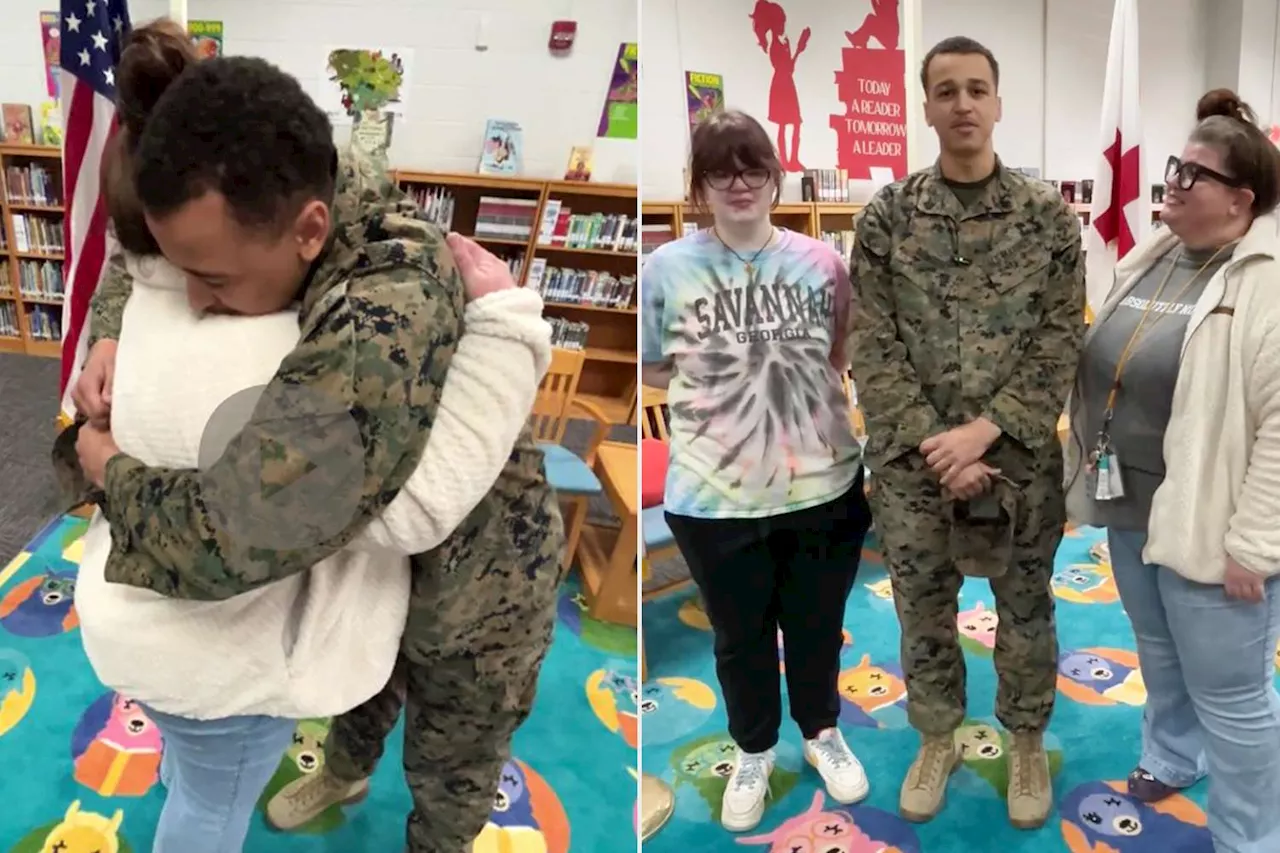 Marine Surprises Family in Heartwarming Reunion During Parents' Wedding Anniversary