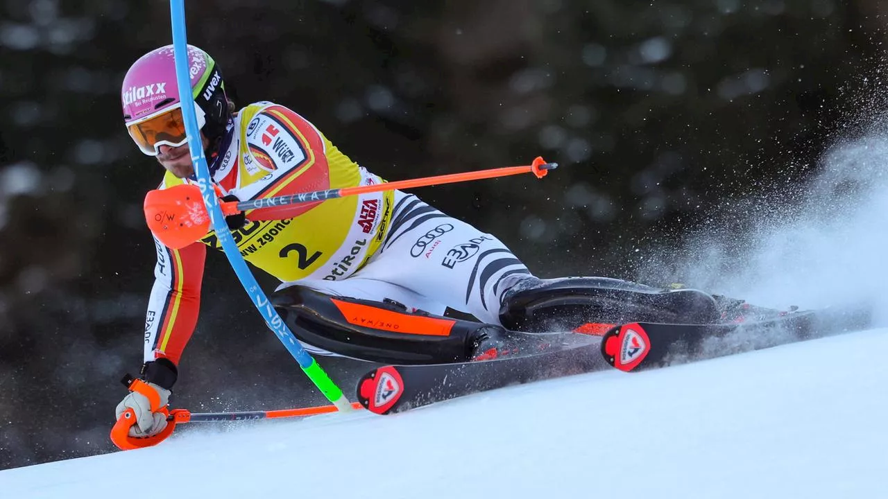 Linus Straßer Rückstand im Slalom von Alta Badia