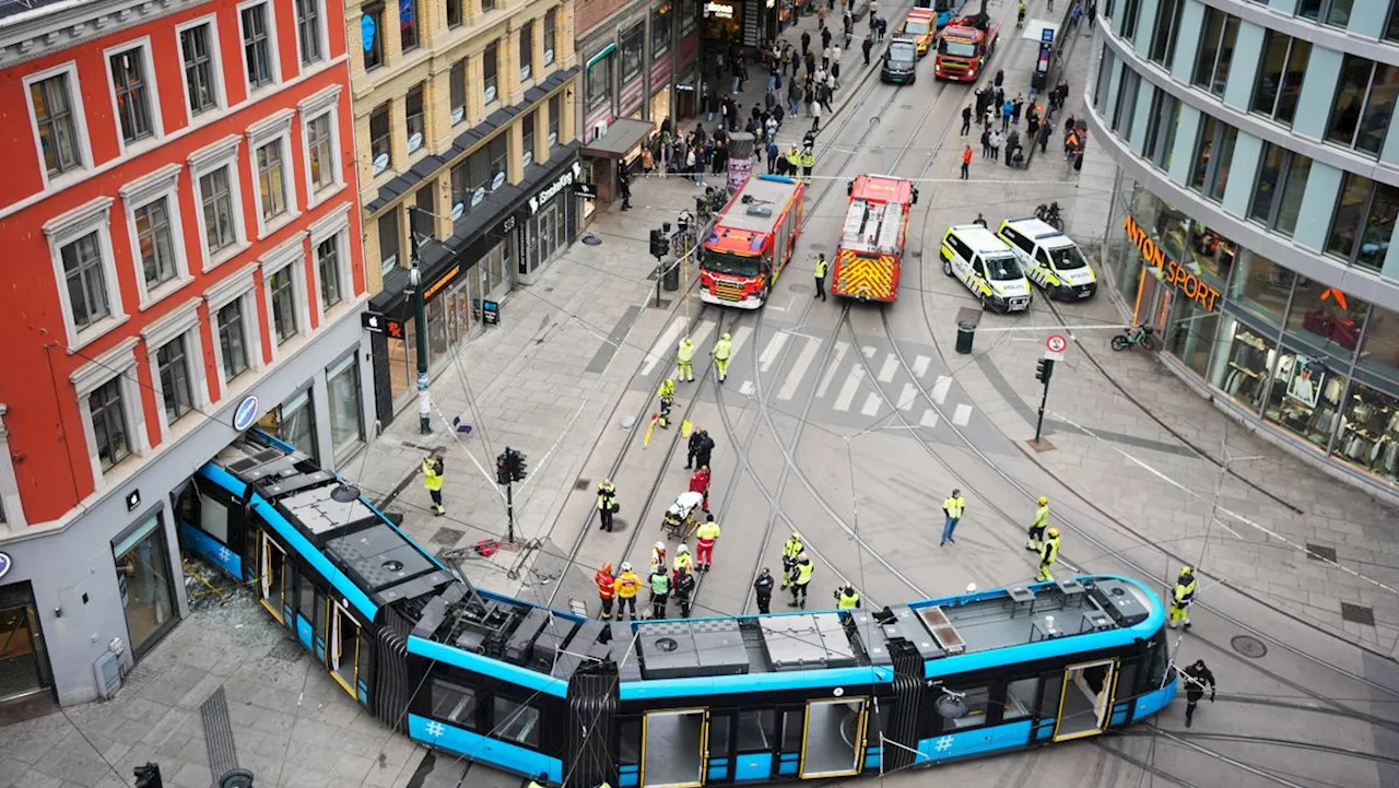 Trikkeulykke i Oslo forårsaket av sykdom hos sjåføren