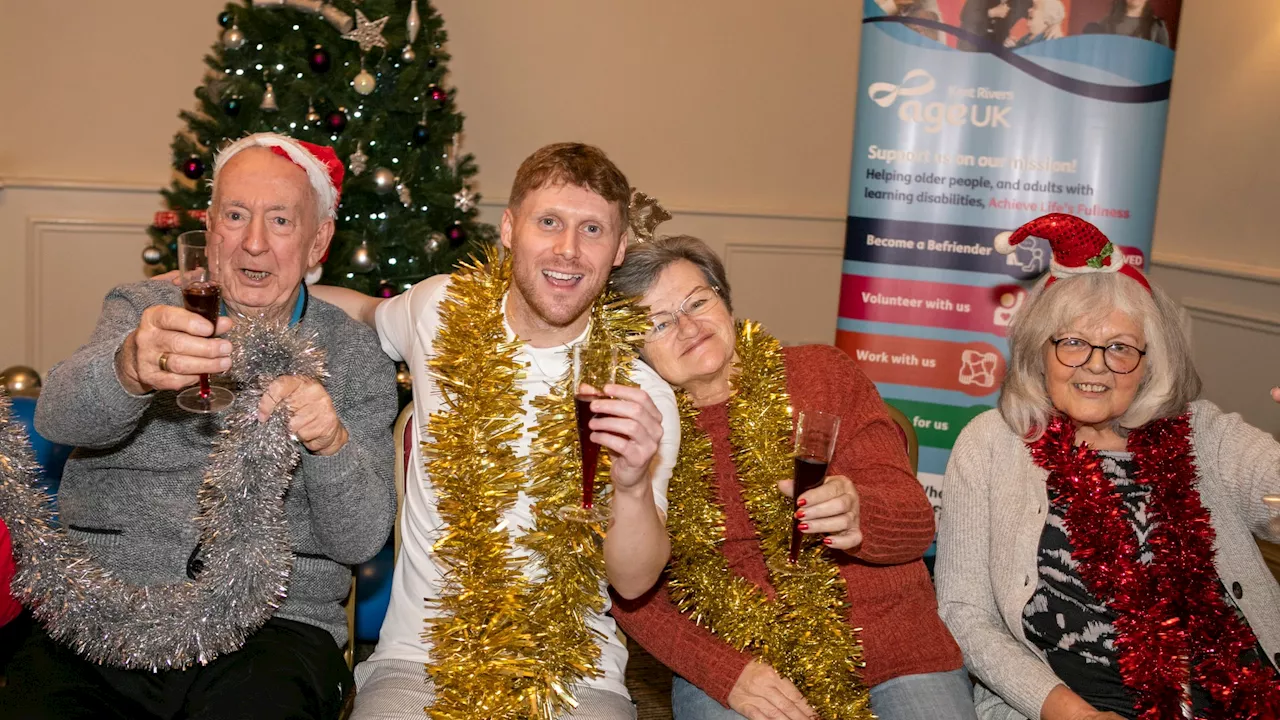 EastEnders star Jamie Borthwick gives elderly a dance class & hears their stories & supports our Christmas...