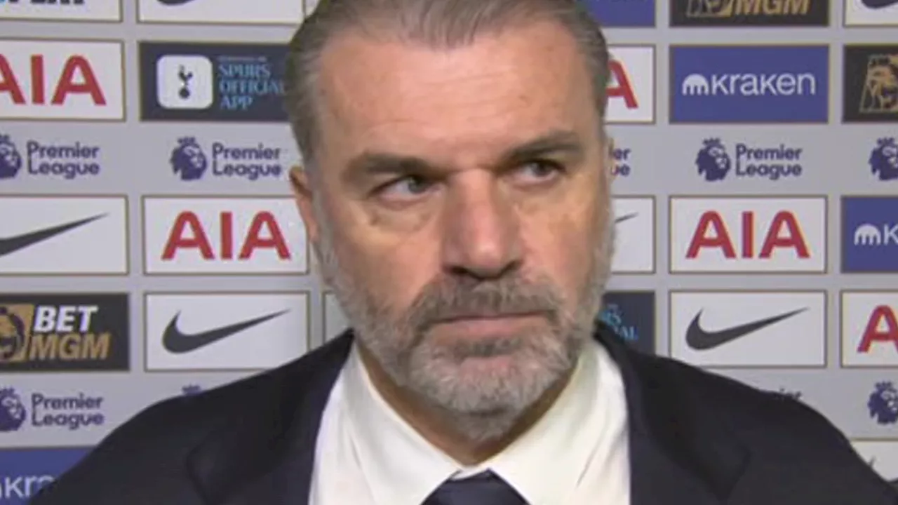 Tottenham boss Postecoglou REFUSES to answer questions after his team ship another hatful of goals in...