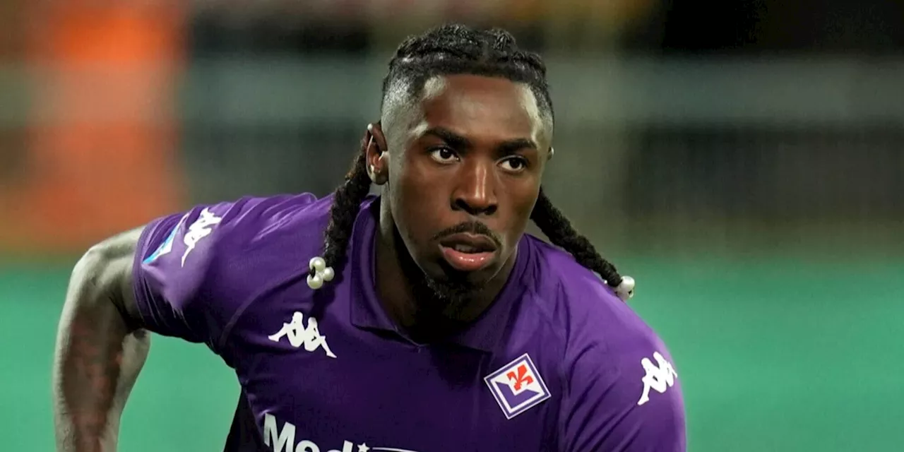 Kean, un'esplosione di gol con la Fiorentina