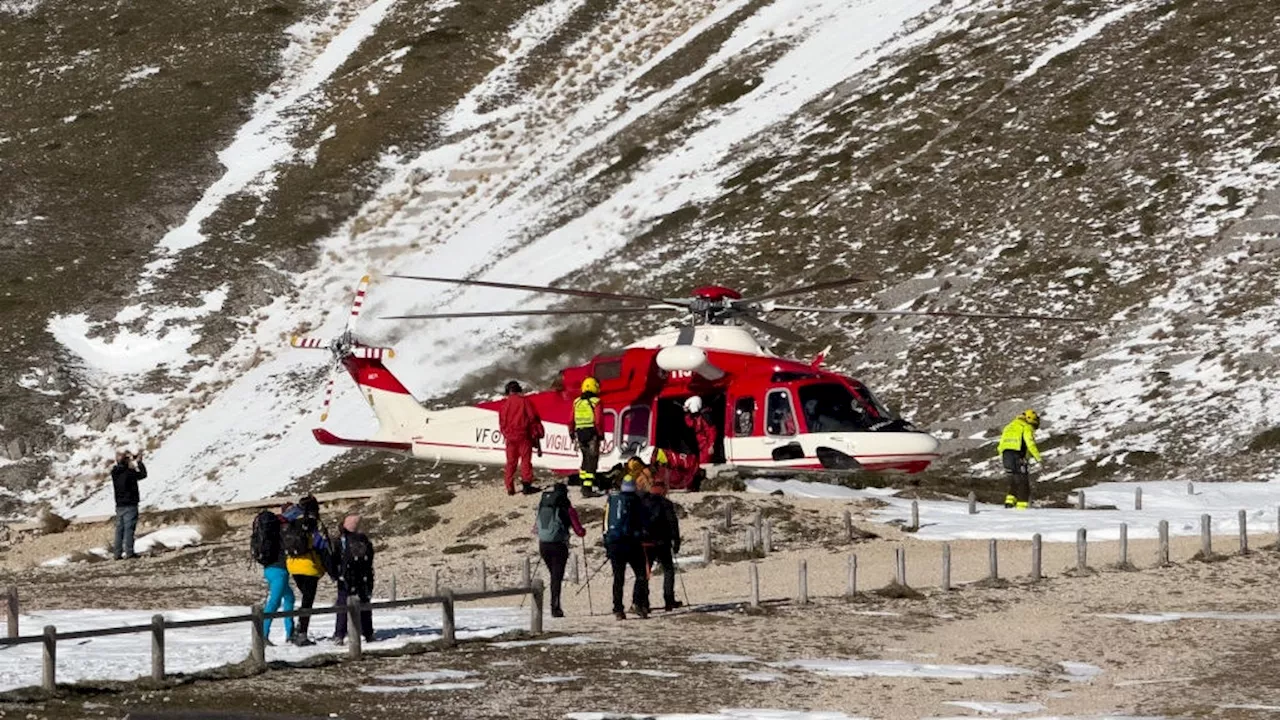 Due Alpinisti Bloccati sul Gran Sasso