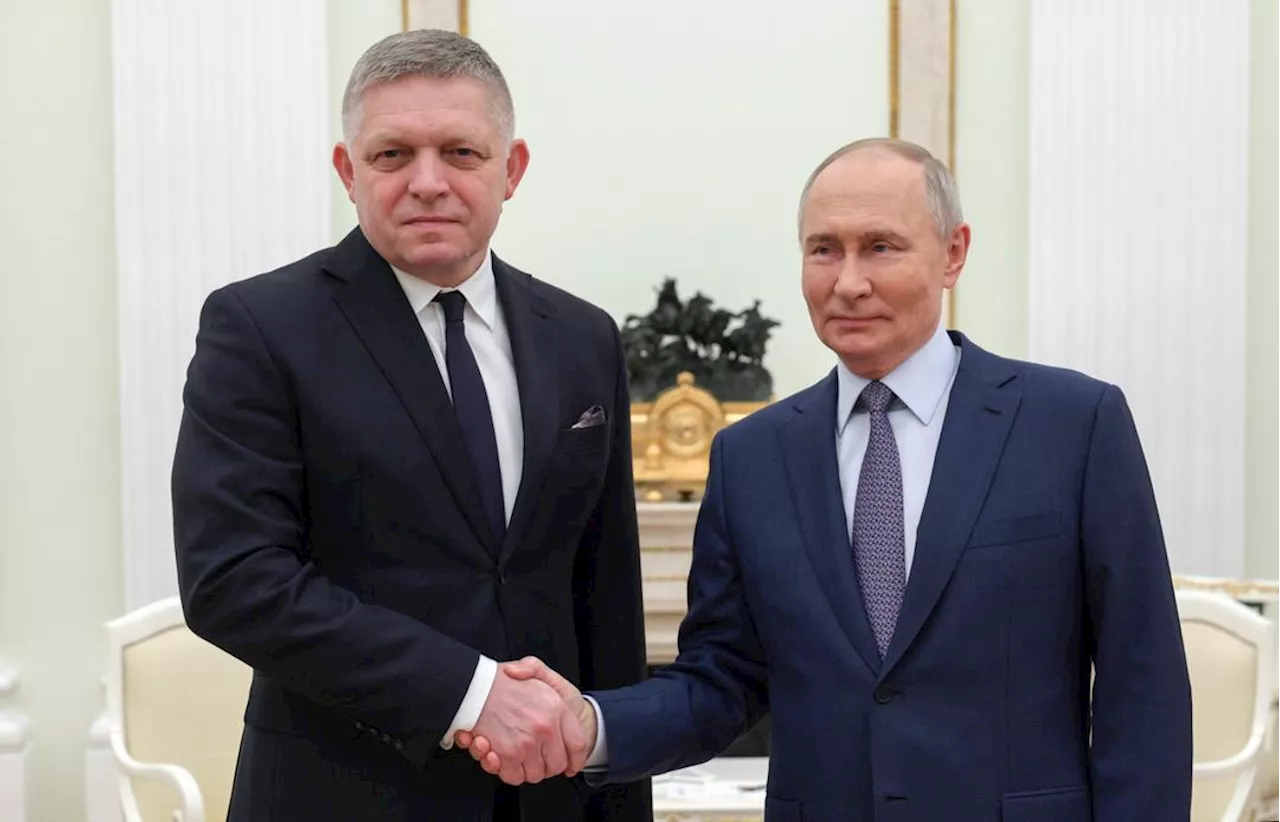 Slovakias Statsminister Fico Besøk Putin i Moskva