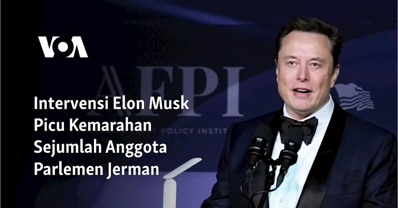 Intervensi Elon Musk Picu Kemarahan Sejumlah Anggota Parlemen Jerman