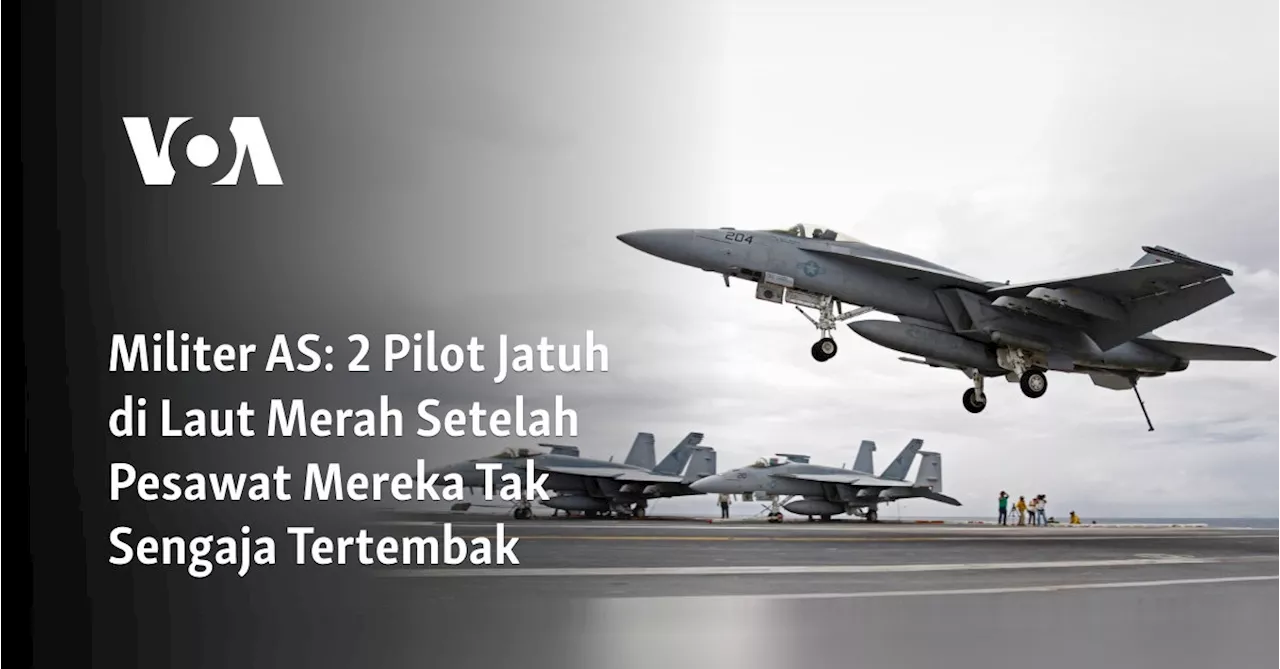 Militer AS: 2 Pilot Jatuh di Laut Merah Setelah Pesawat Mereka Tak Sengaja Tertembak