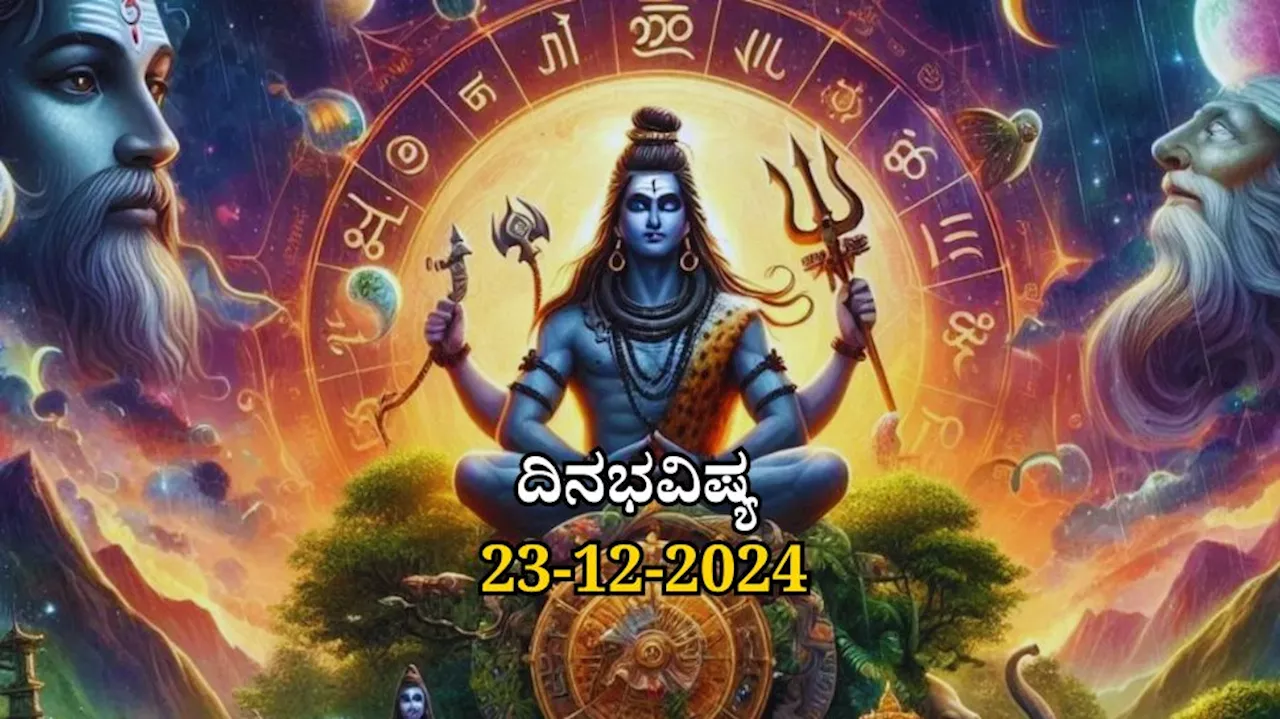 ದಿನಭವಿಷ್ಯ 23-12-2024: ಸೋಮವಾರದಂದು ಉತ್ತರಾ ನಕ್ಷತ್ರ, ಸೌಭಾಗ್ಯ ಯೋಗ: ಈ ರಾಶಿಯವರಿಗೆ ಅನಿರೀಕ್ಷಿತ ಮೂಲದಿಂದ ಧನಪ್ರಾಪ್ತಿ