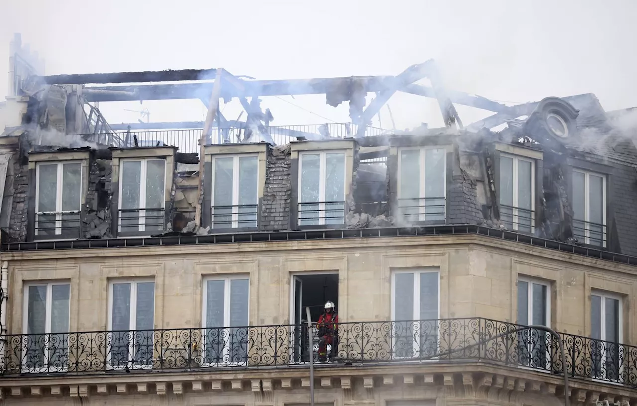 Important incendie près de la gare Saint-Lazare à Paris