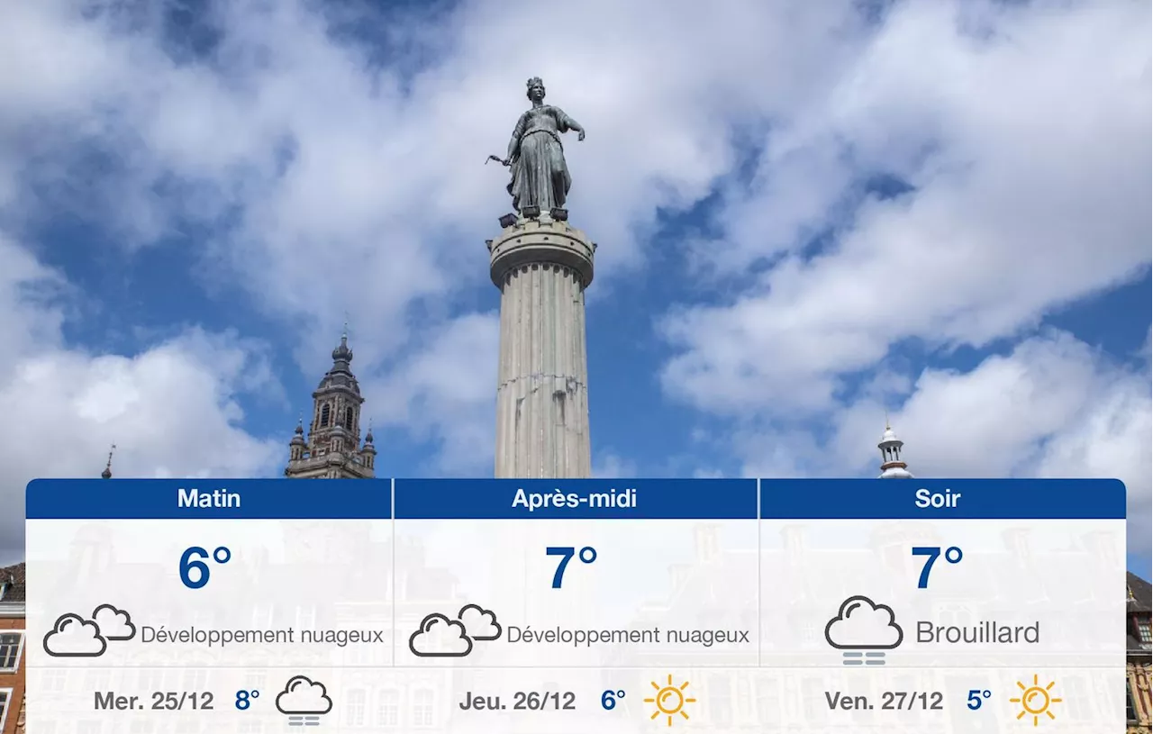 Météo Lille: prévisions du mardi 24 décembre 2024