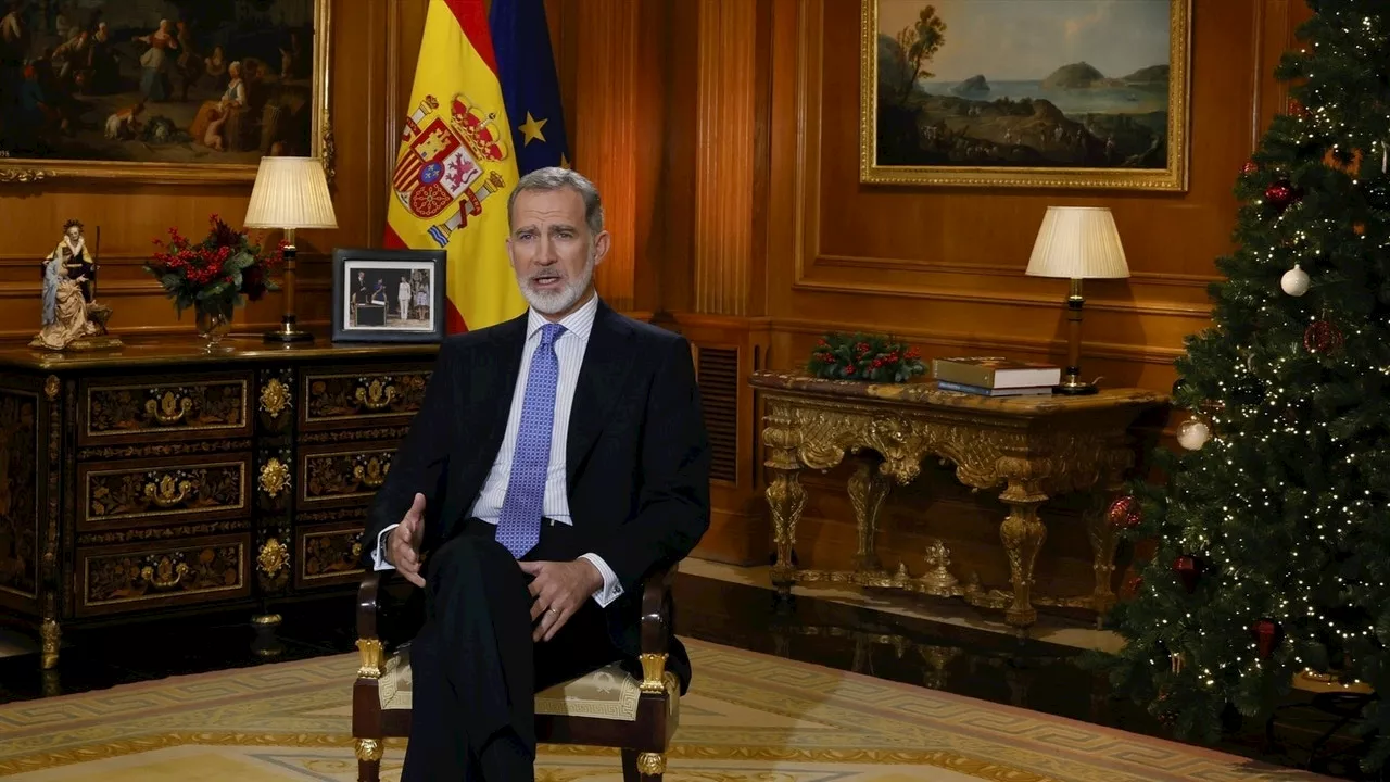 El Rey Felipe VI ofrece su discurso de Nochebuena