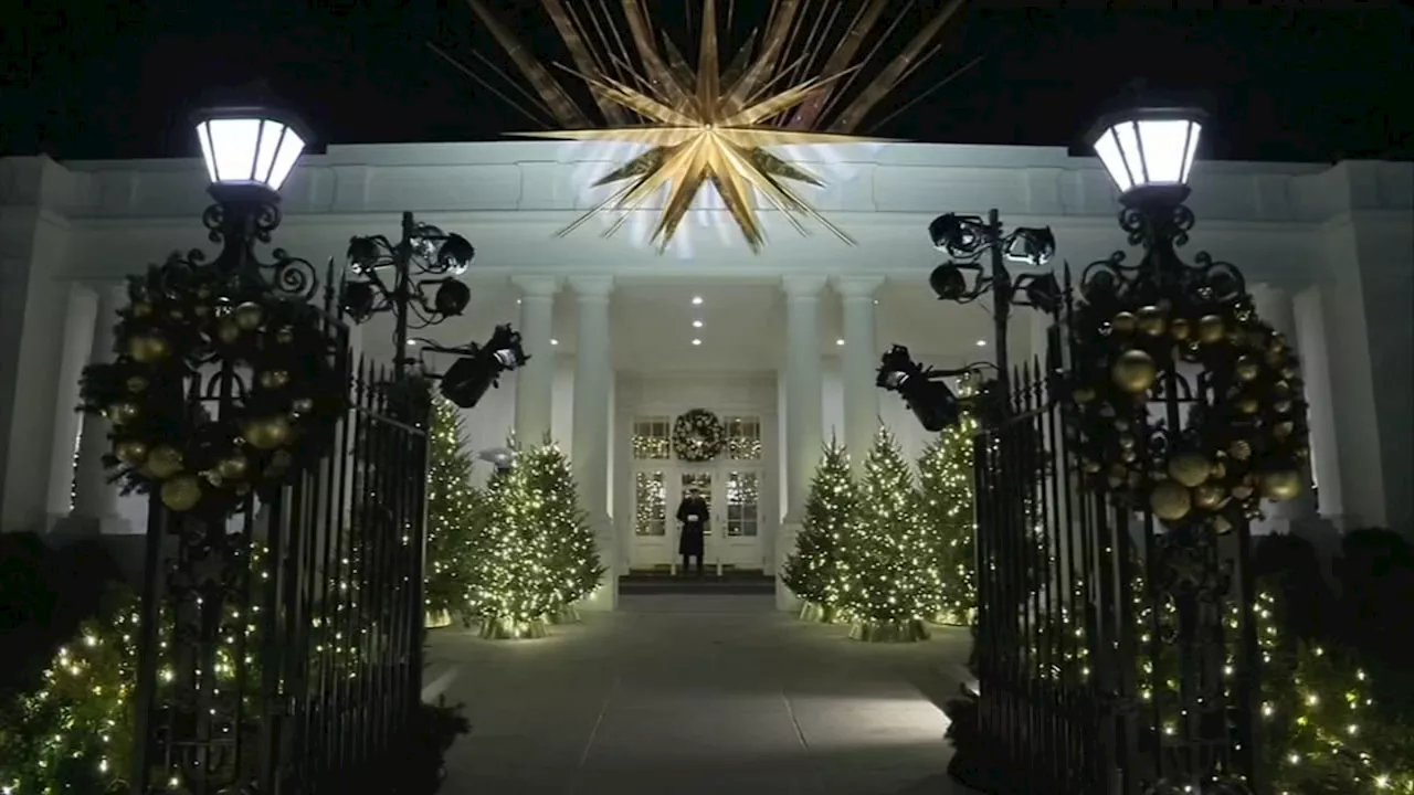 First Lady Jill Biden Tours White House Holiday Decorations