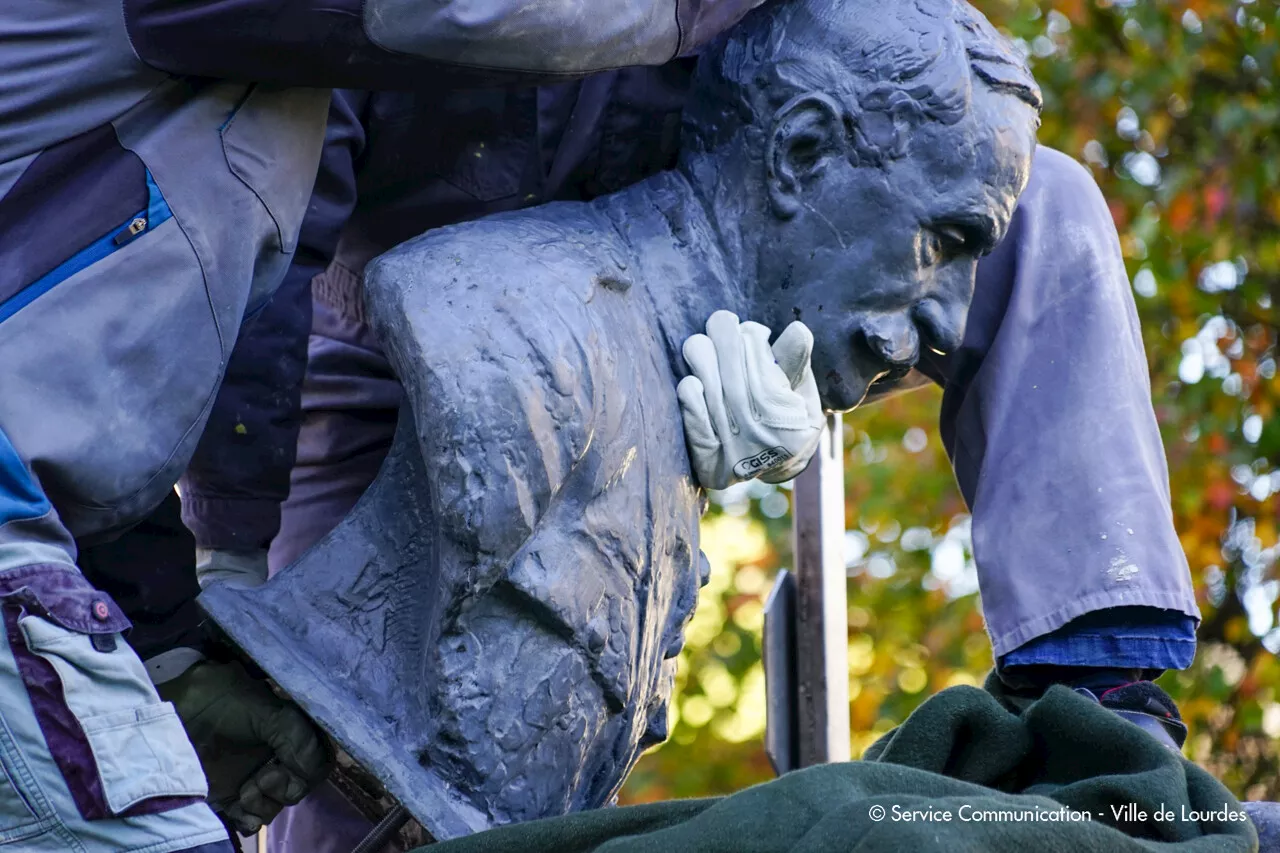 Le buste du Maréchal Foch volé en 2006 retrouvé à Lourdes