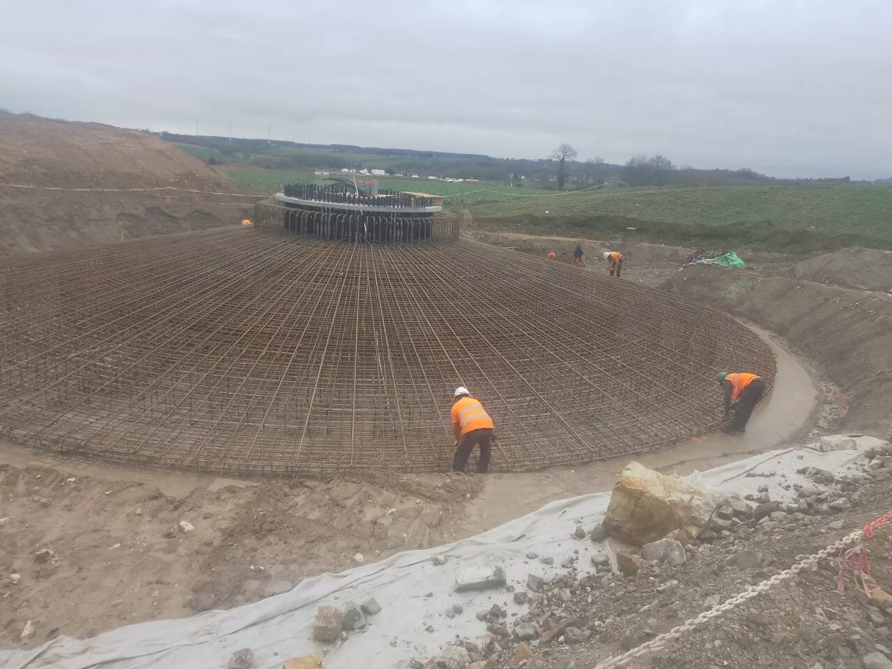 Parc éolien de Ker Anna : les travaux avancent