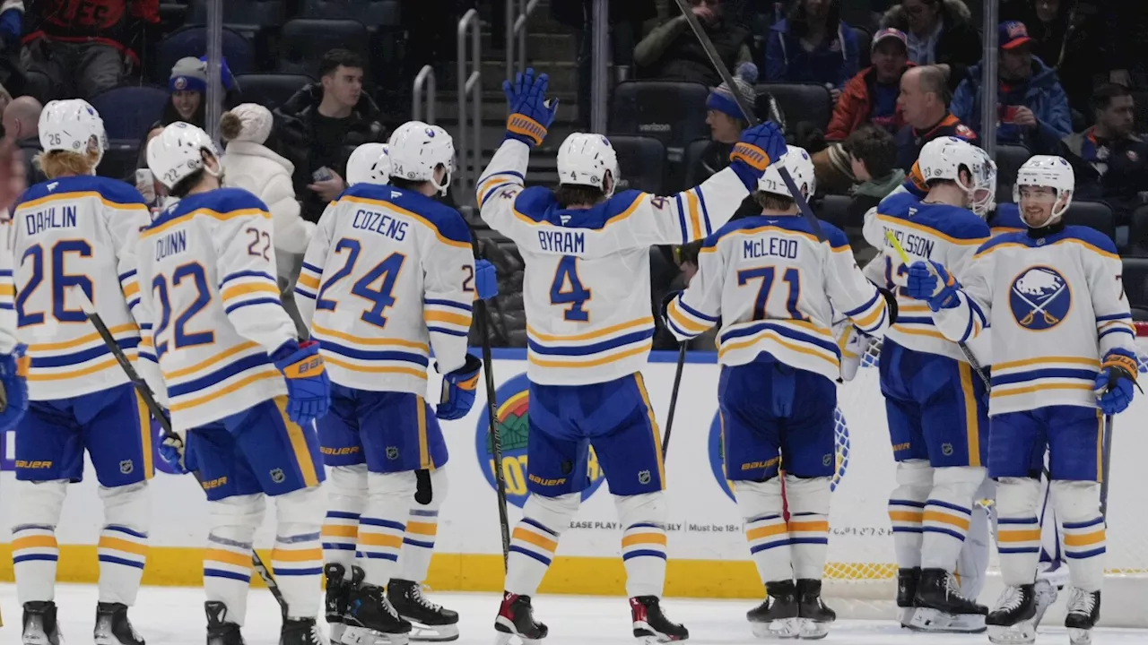 Sabres end 13-game losing streak with 7-1 win over Islanders, look forward to continued success