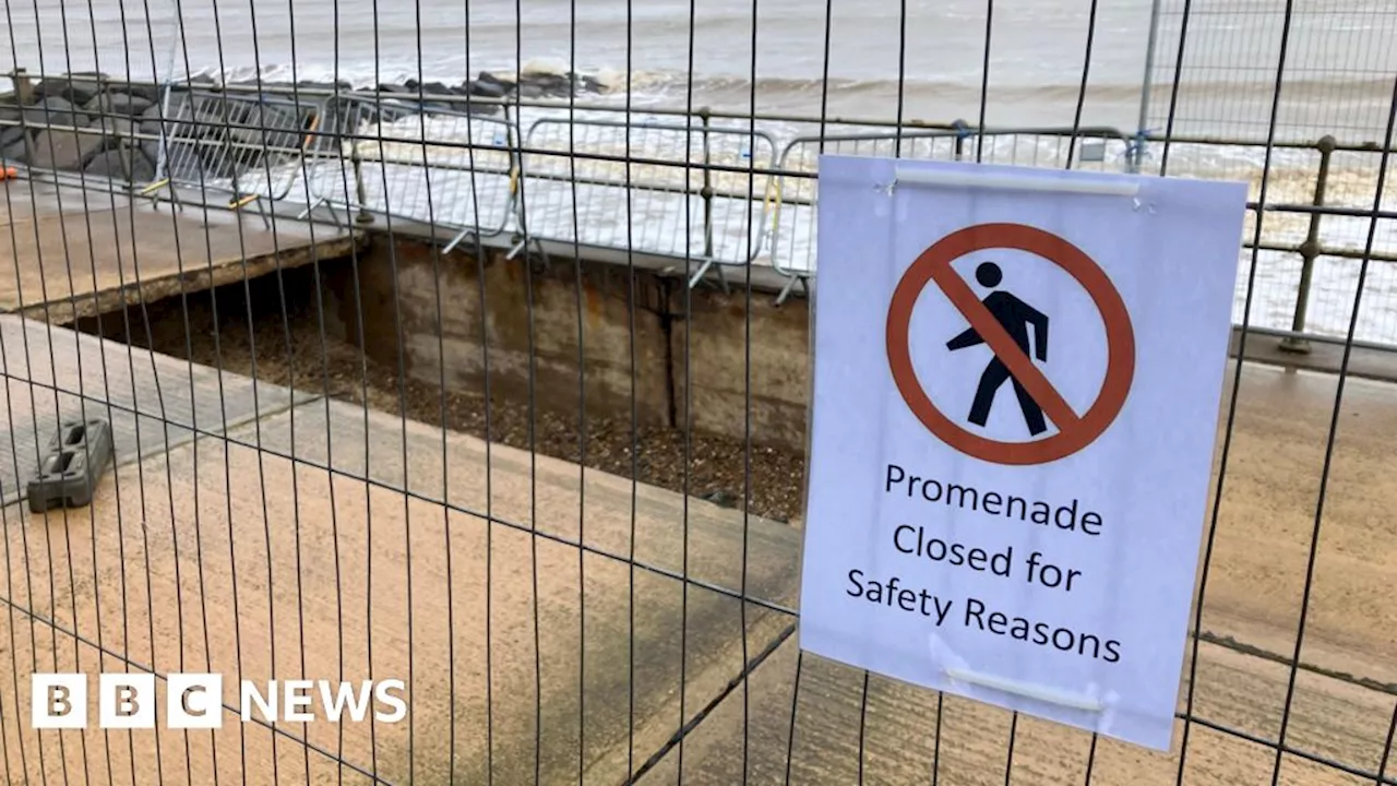 Section of Southwold Promenade Collapses Due to Erosion