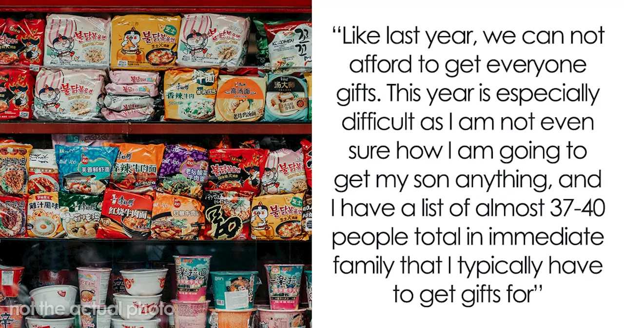 Family Cuts Mom Out Over Ramen Noodle Christmas Gift Plan