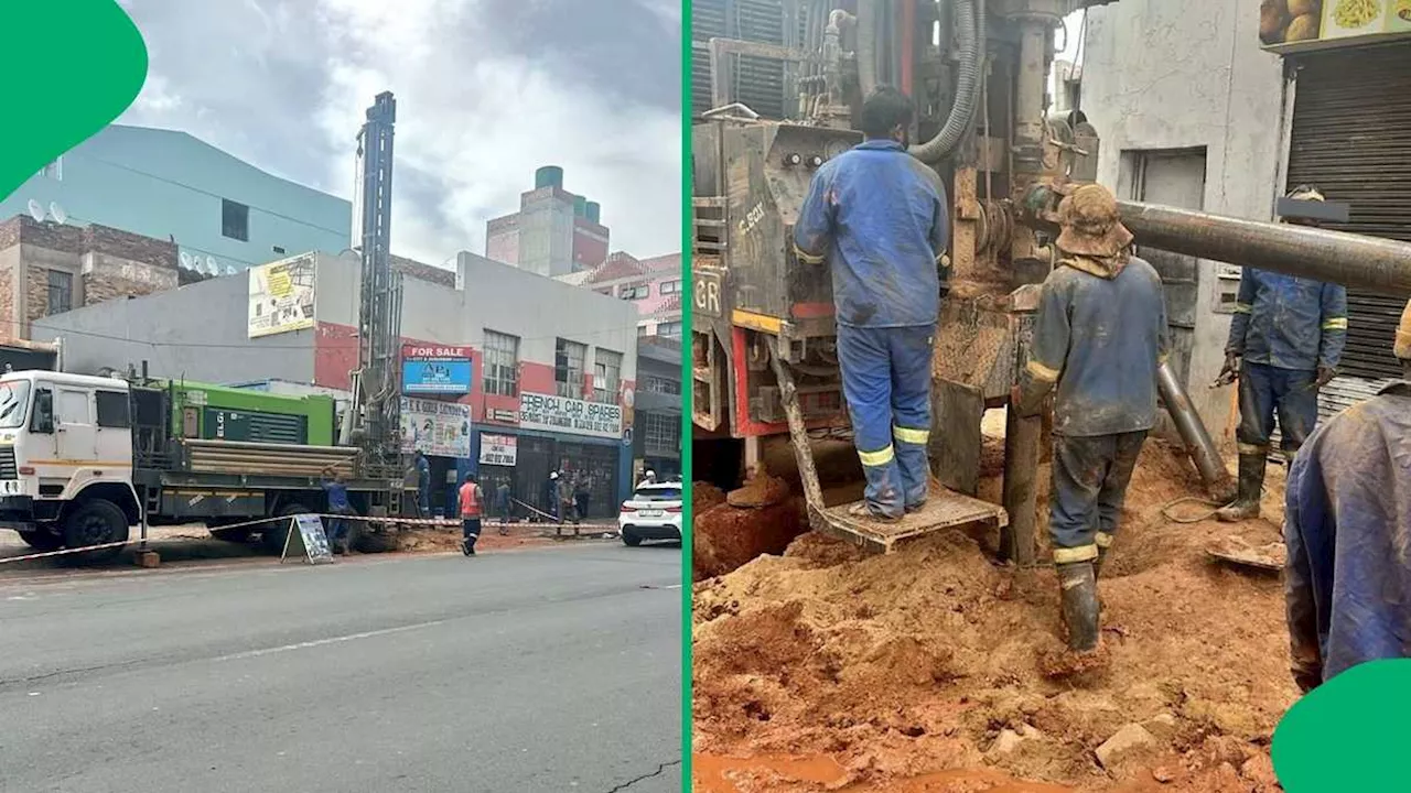 Five Men Arrested for Illegal Borehole Drilling in Johannesburg CBD