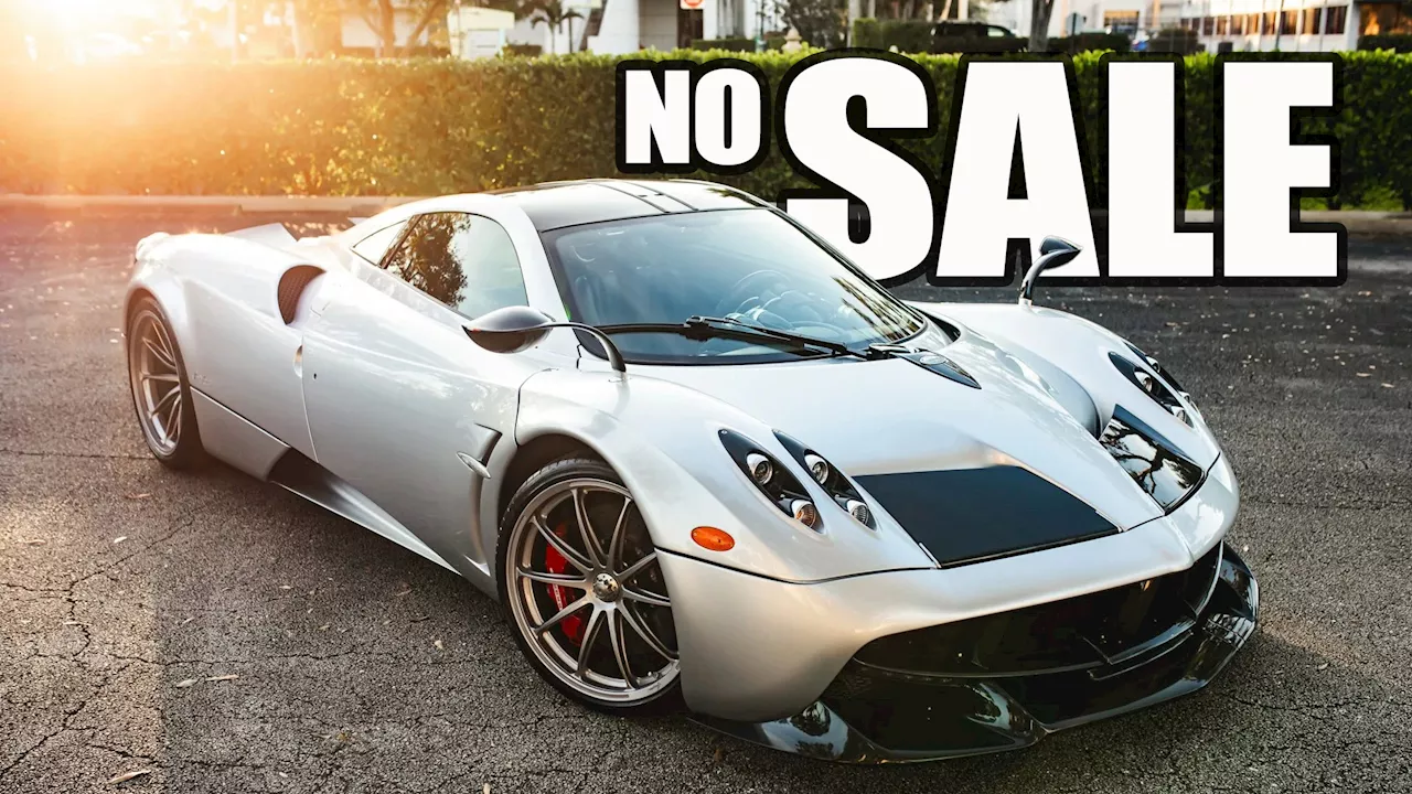 Rare Pagani Huayra Tempesta Fails to Meet Reserve at Auction