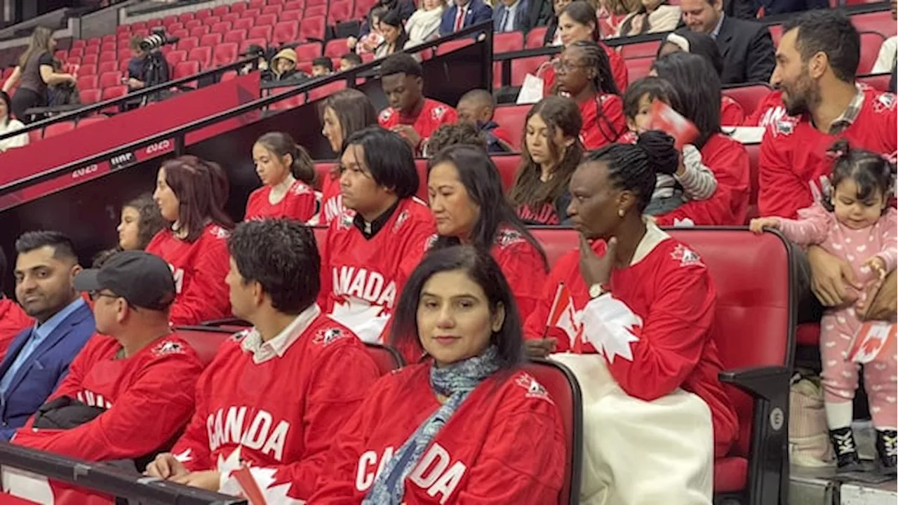 New Canadians Receive Citizenship at Hockey Ceremony