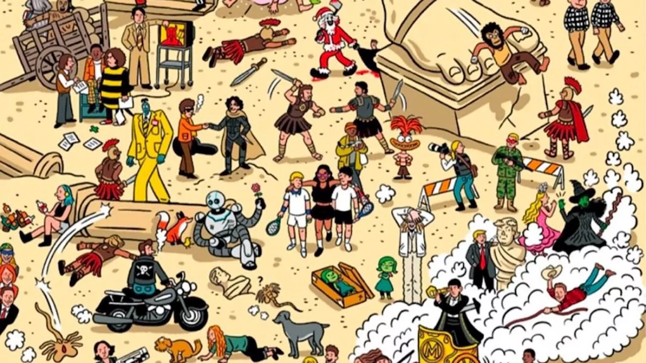 Can You Spot All the 2024 Movies in This Packed Illustration?