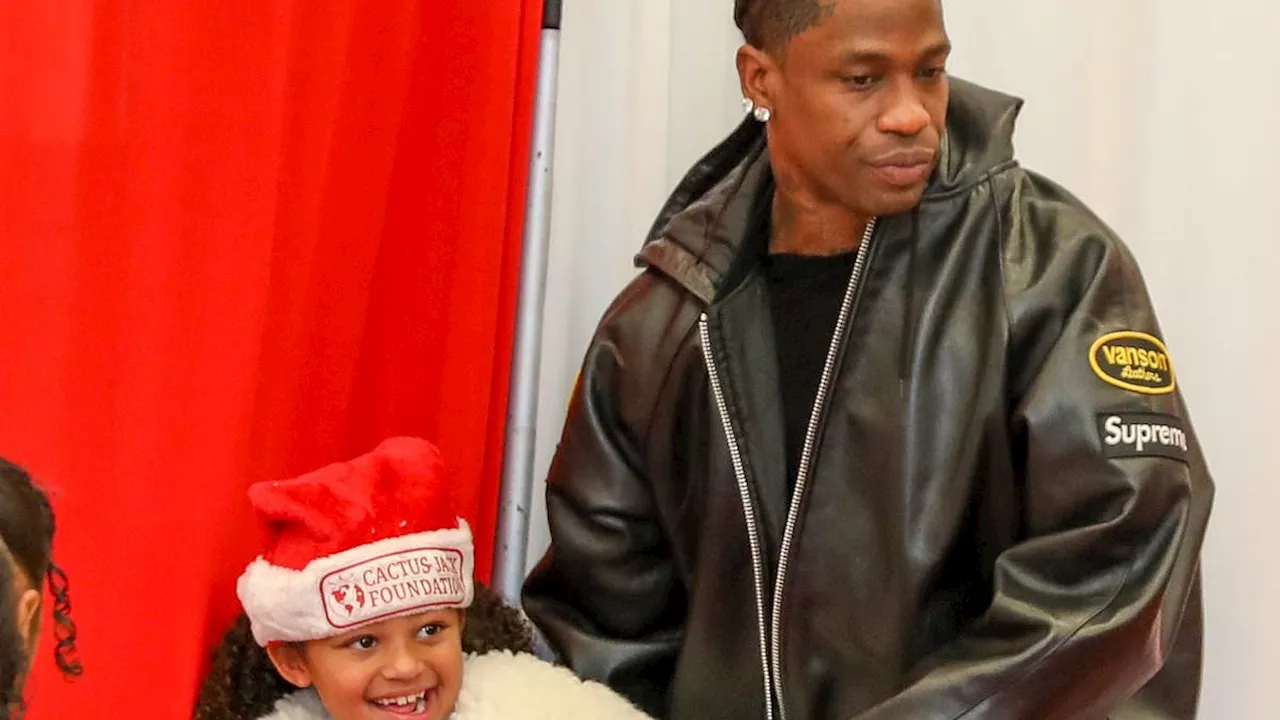 Travis Scott and Stormi Webster Spread Holiday Cheer at Cactus Jack's Annual Toy and Food Drive