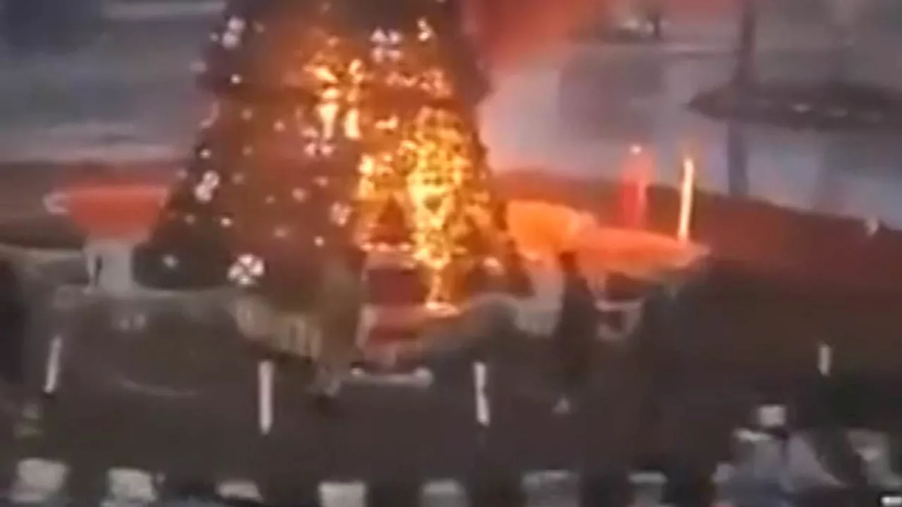 Christmas Tree Burning Sparks Fears for Syrian Christians