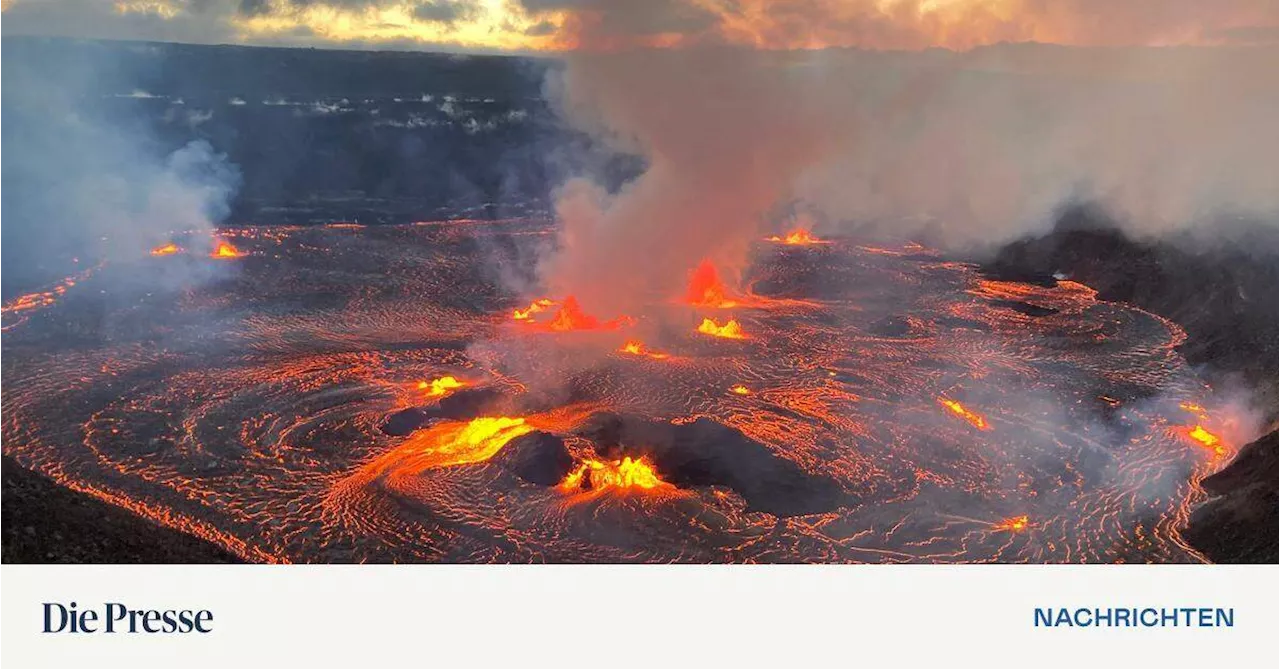 80 Meter hohe Lavafontänen: Vulkan Kilauea auf Hawaii bricht aus