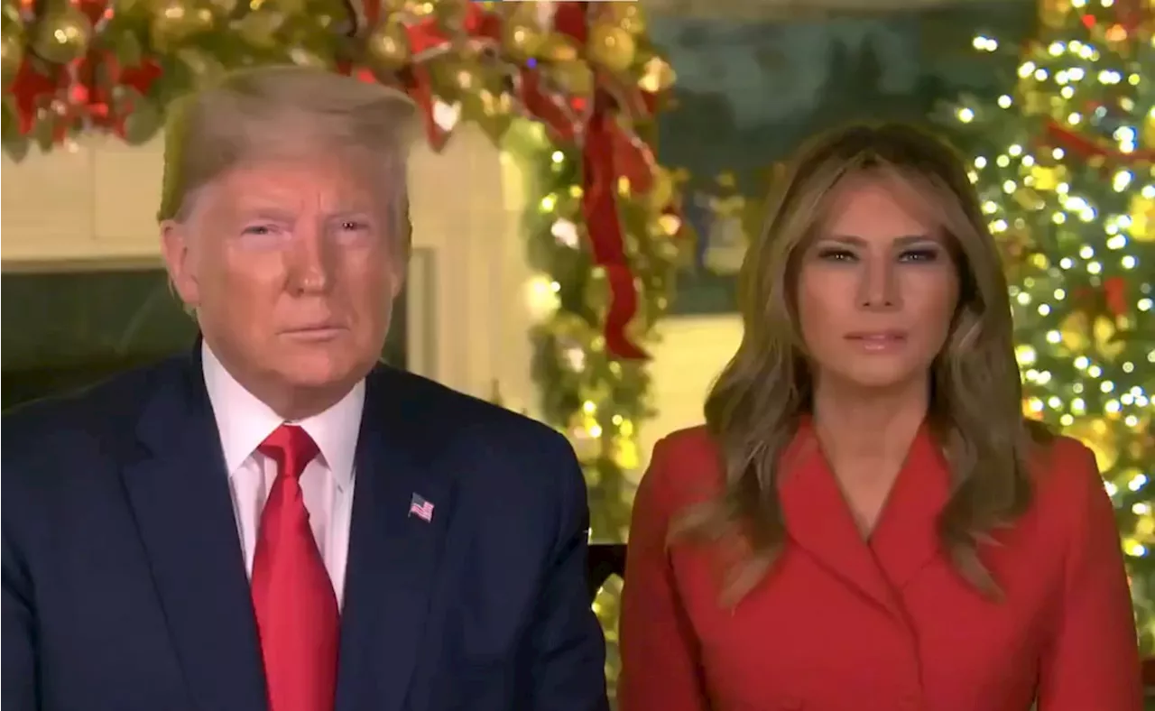 Con llamado a la unidad, Trump y Melania comparten mensaje navideño; agradecen labor de fuerzas armadas