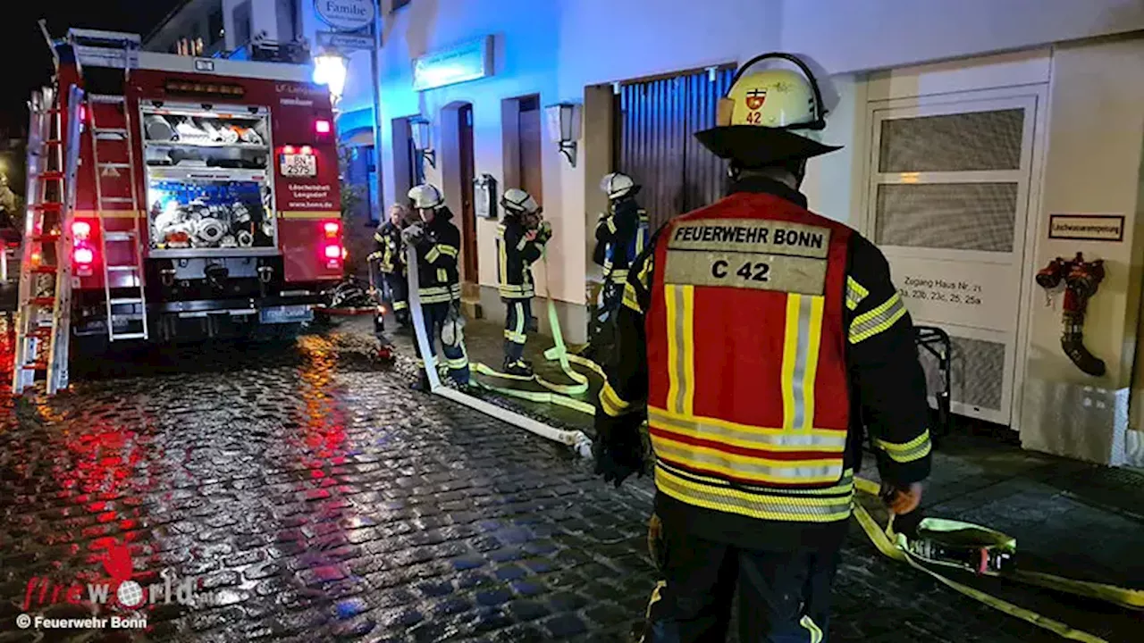 Brand in der Tiefgarage eines Mehrfamilienhauses in Bonn