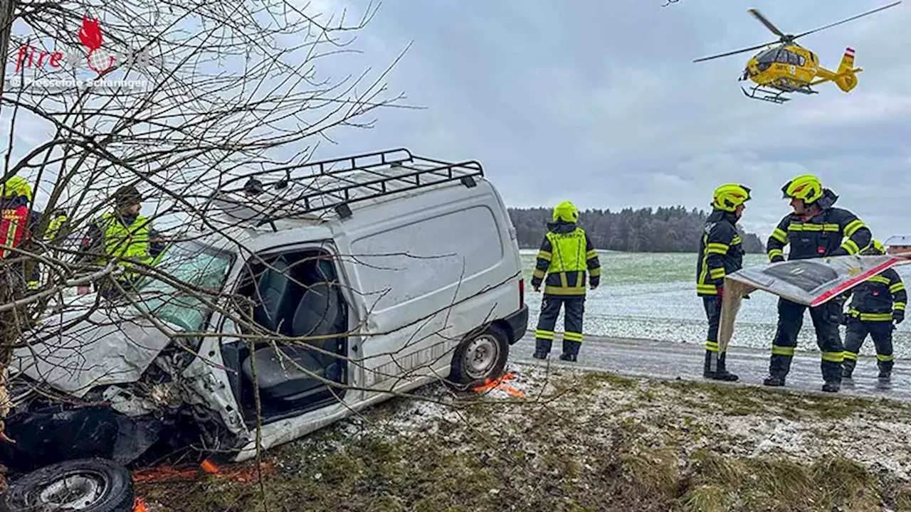 Schwere Unfälle auf der B156 bei St. Georgen am Fillmannsbach