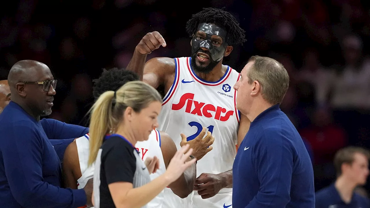 Embiid Ejected After Charging Wembanyama in 76ers-Spurs Game