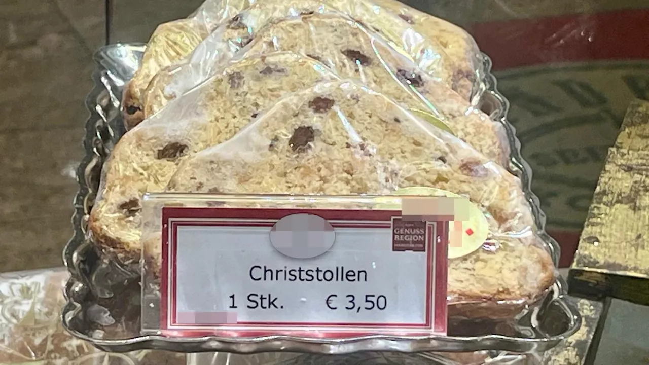 Überteurer Stollen-Scheibe in Österreich