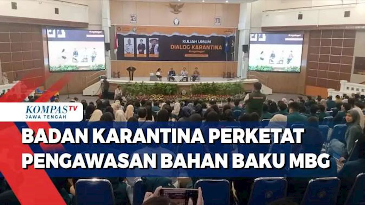 Barantin Awasi Ketat Bahan Baku Program Makan Bergizi Gratis