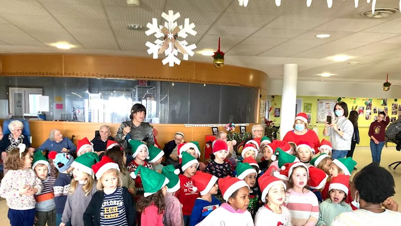 L’école maternelle en visite à l’Ehpad de Lectoure