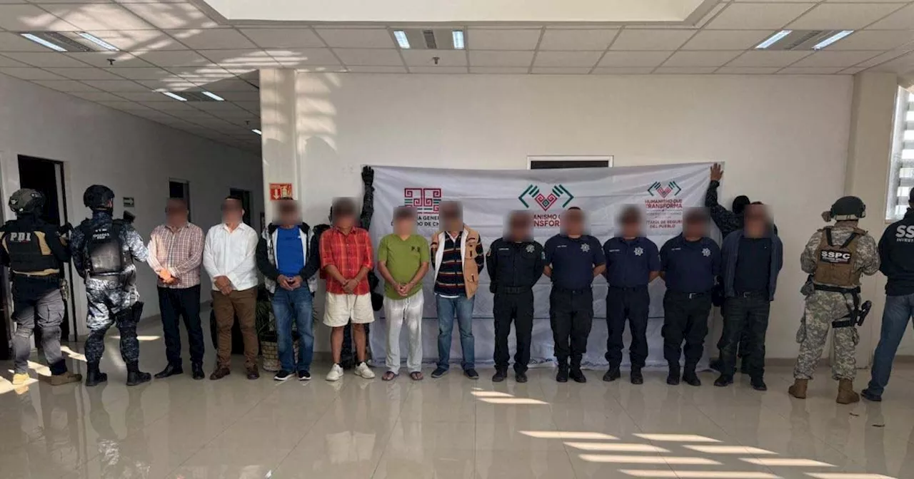 Caen 9 policías municipales y 2 agentes de investigación por desaparición forzada en Chiapas