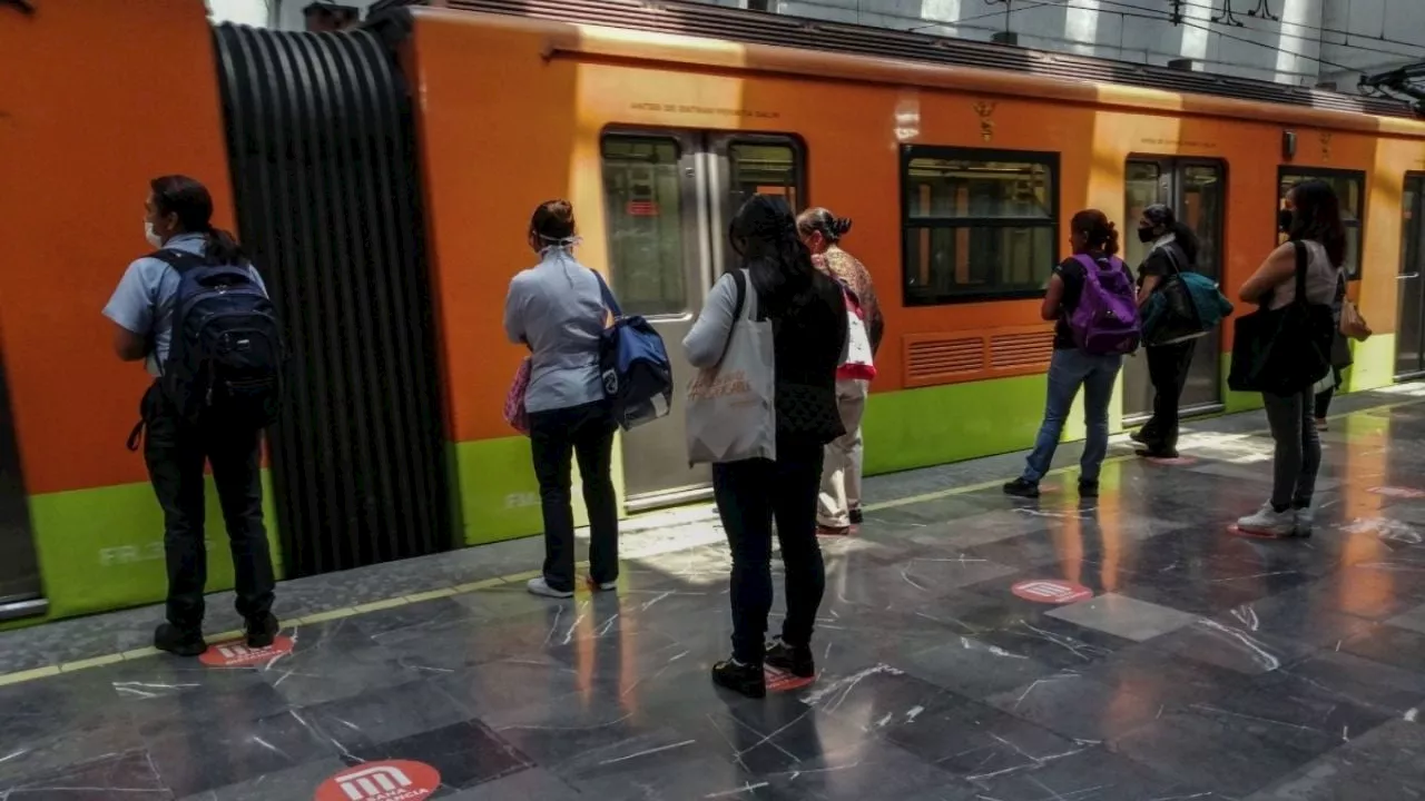 Hombre amenaza a otro en andén del metro capitalino