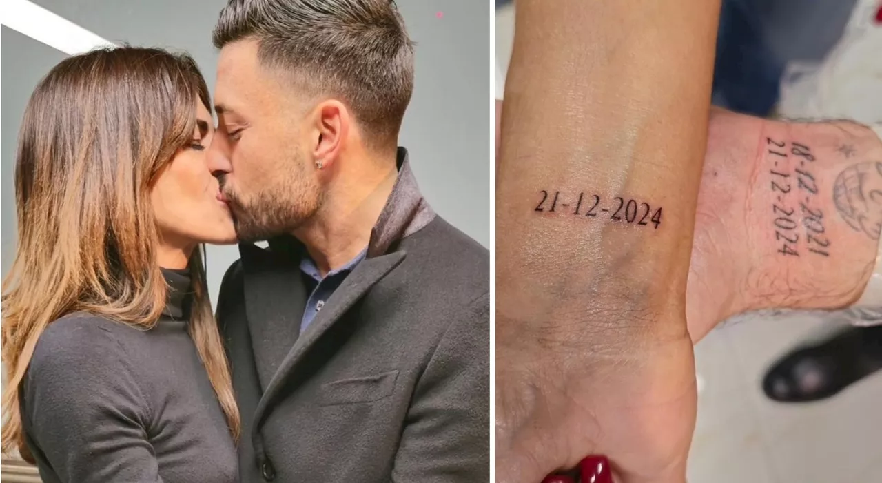 Bianca Guaccero e Giovanni Pernice si tatuano la data della vittoria a Ballando con le Stelle