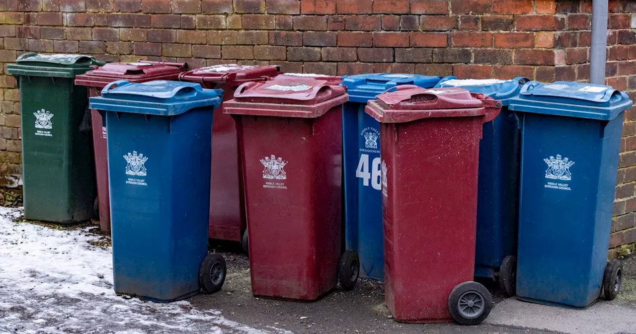 When are bins collected over Christmas and New Year in Ribble Valley