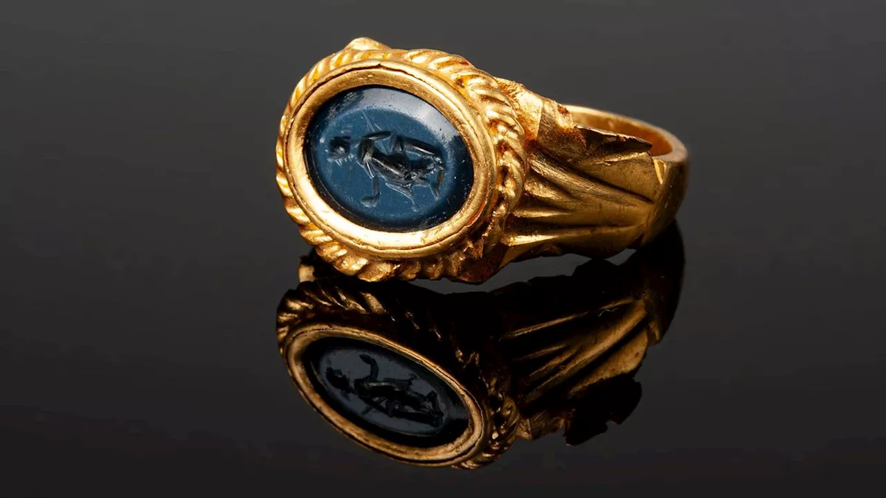 1,800-Year-Old Gold Ring With Venus Portrait Unearthed in France