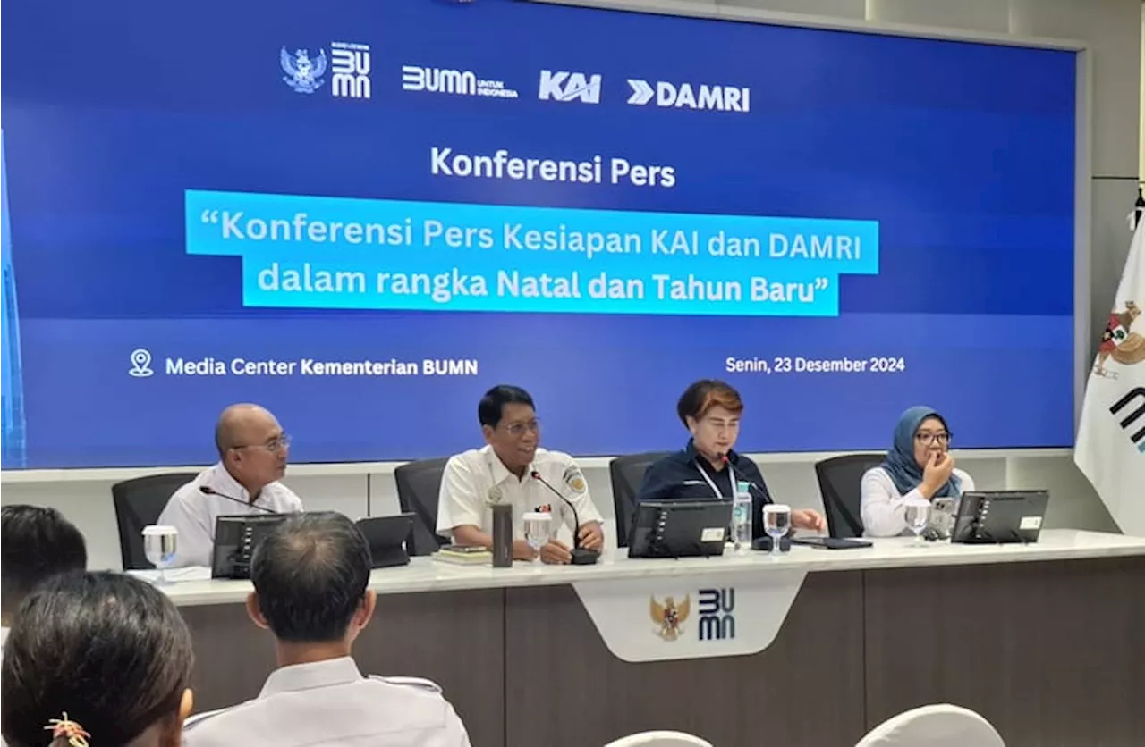 KAI dan DAMRI Siap Menghadapi Lonjakan Penumpang Selama Libur Nataru 2024/2025