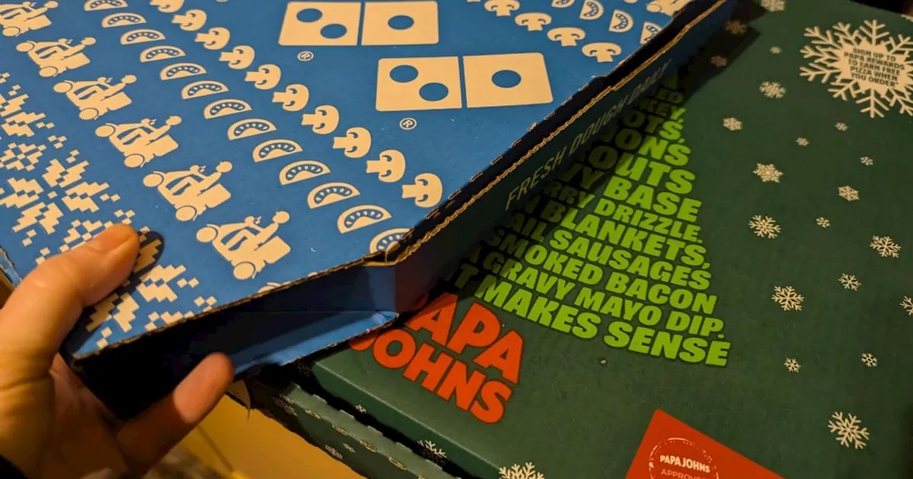 Domino's and Papa John's Festive Pizza Menus Compared