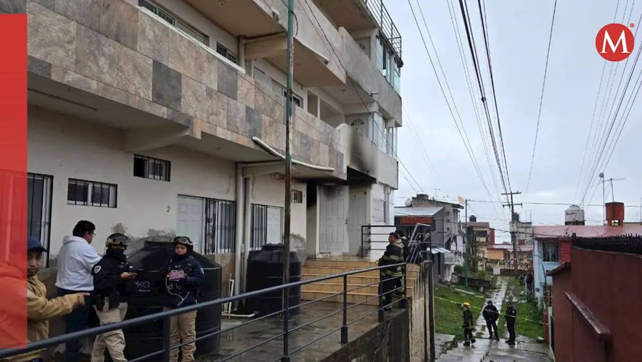 Ex pareja incendia departamento y muere en intento de feminicidio en Xalapa